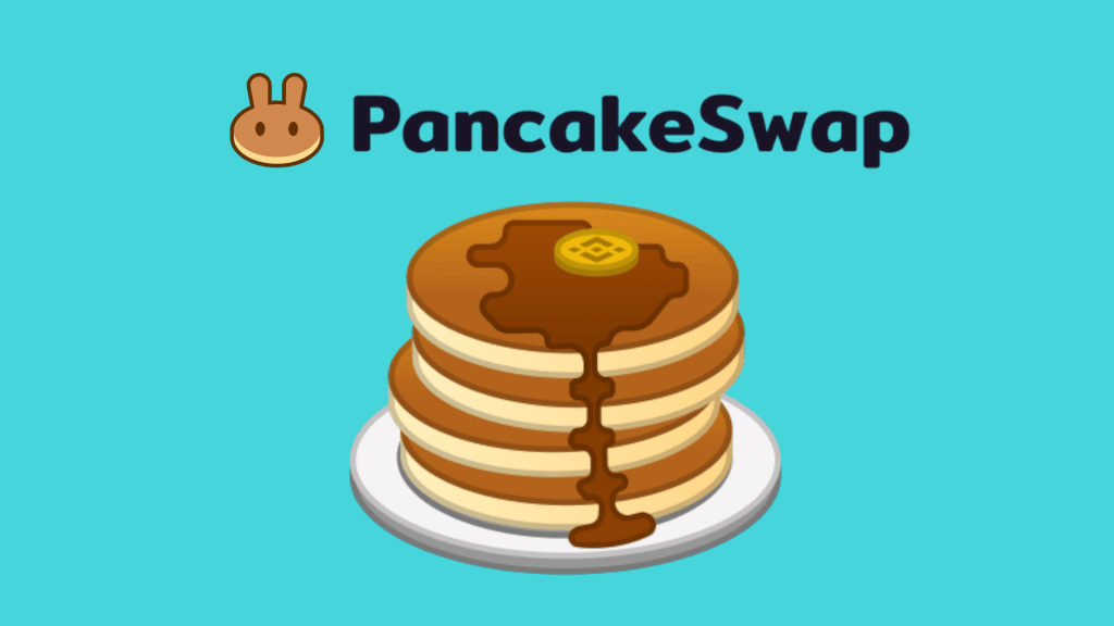 Pancakeswap cake coin cryptocurrency concept Vector Image