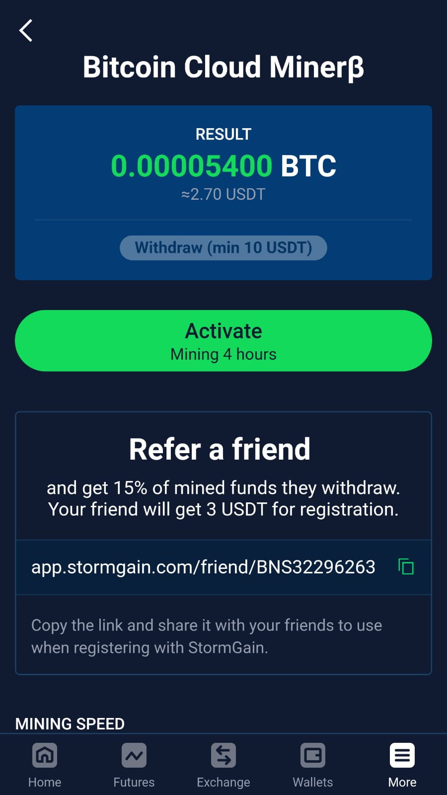 My Experience with StormGain Miner — Steemit