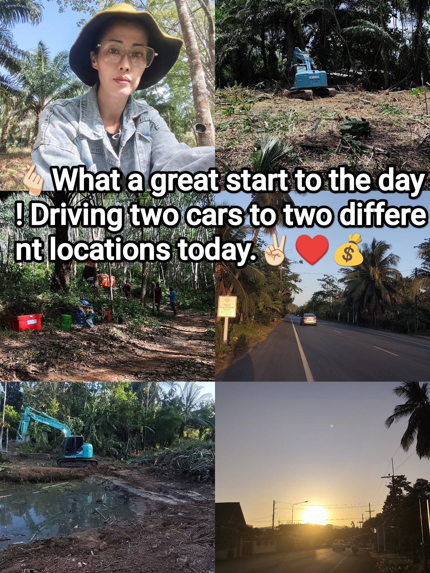  🚜 A woman whose perseverance guides her mission driving an excavator, and whose heart is devoted to caring for her family 🏡✨