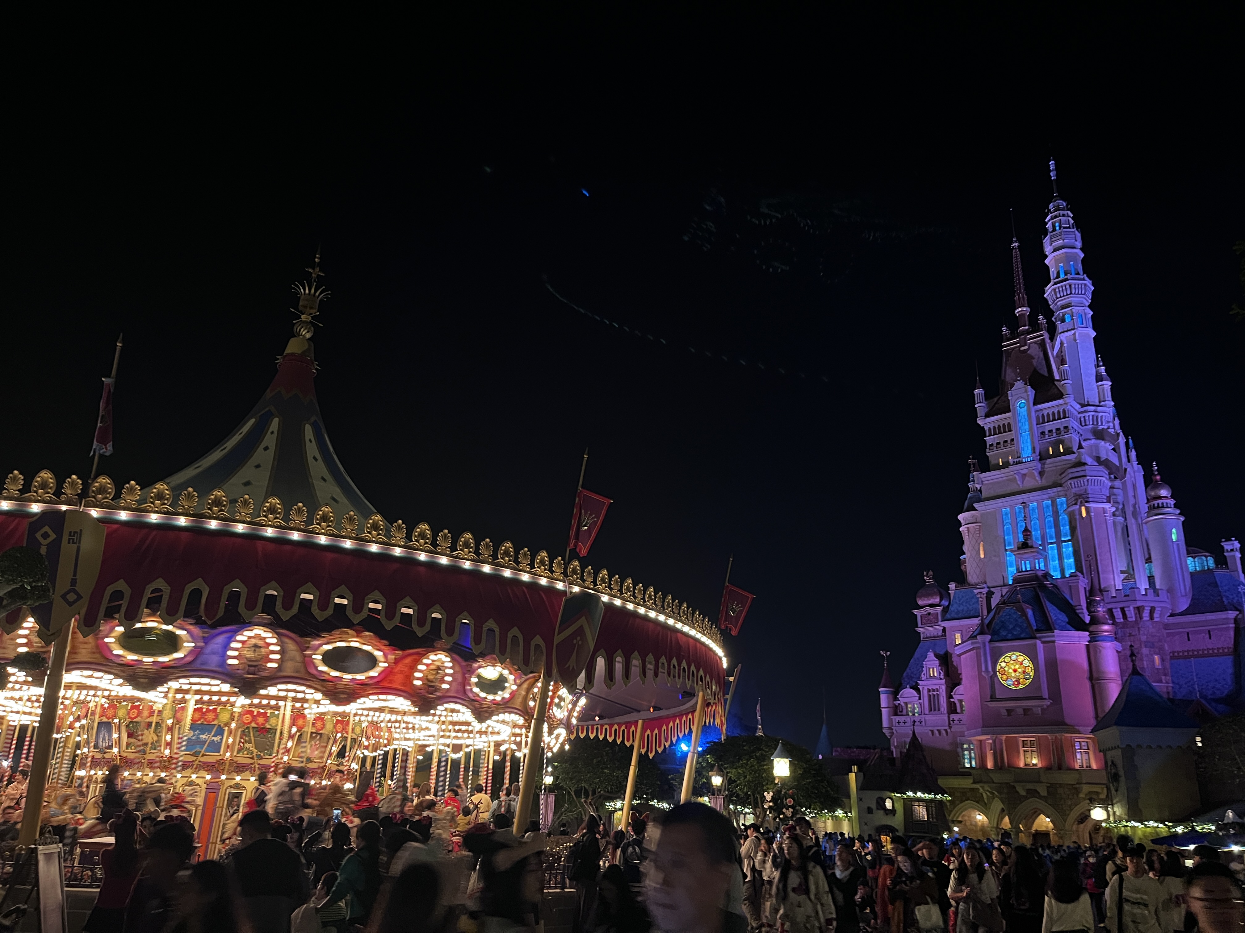 Disneyland in the evening