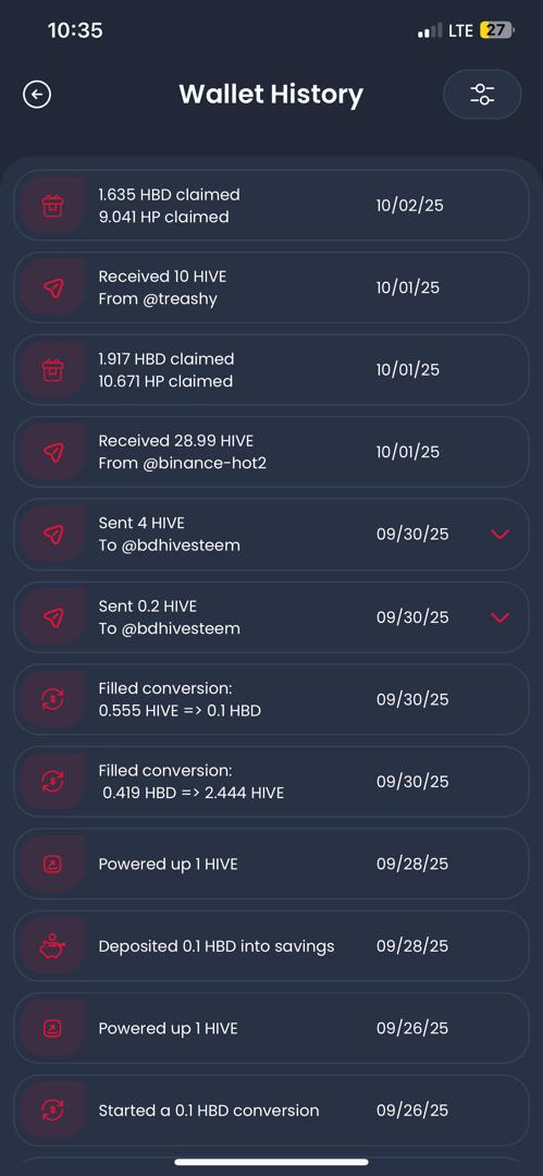 Task 5:Wallet History And Internal Internet Browser 