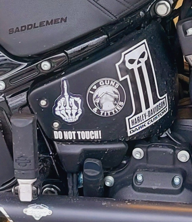 Harley Davidson motorcycle in black and white and in color