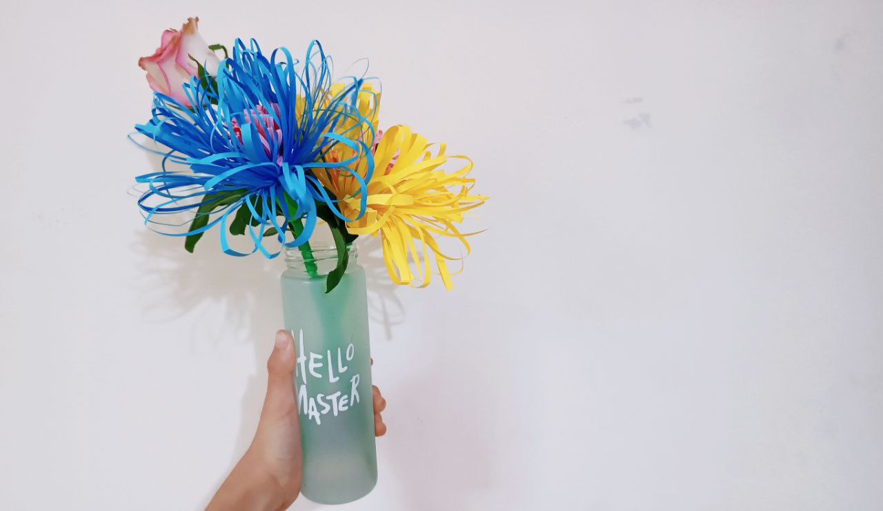 How to make a flower from Drinking Straw