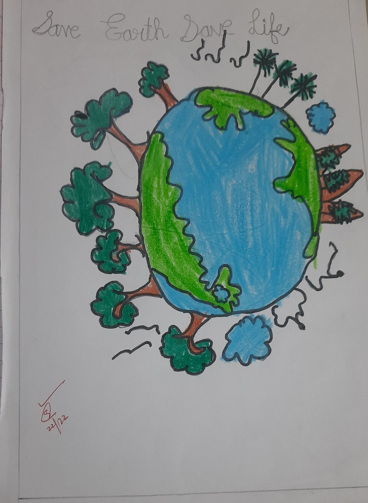 Coloring Pages | Happy Earth Day Coloring Sheet