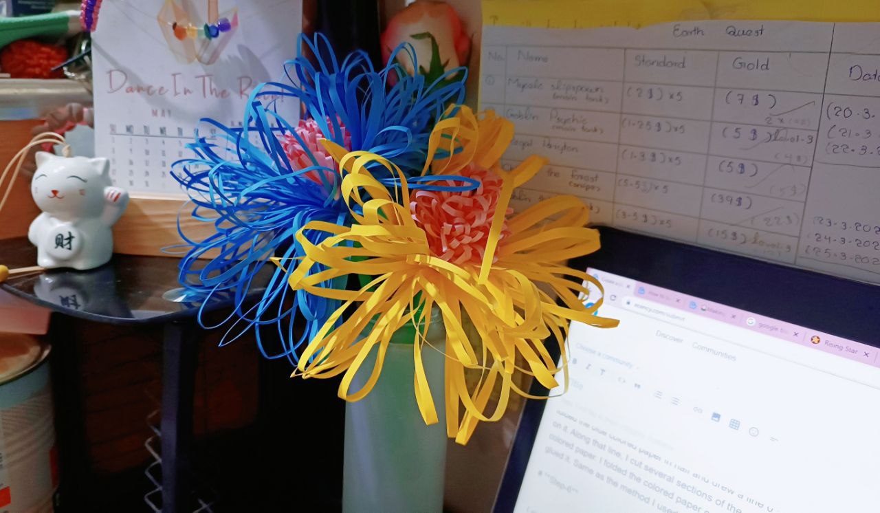 How to make a flower from Drinking Straw