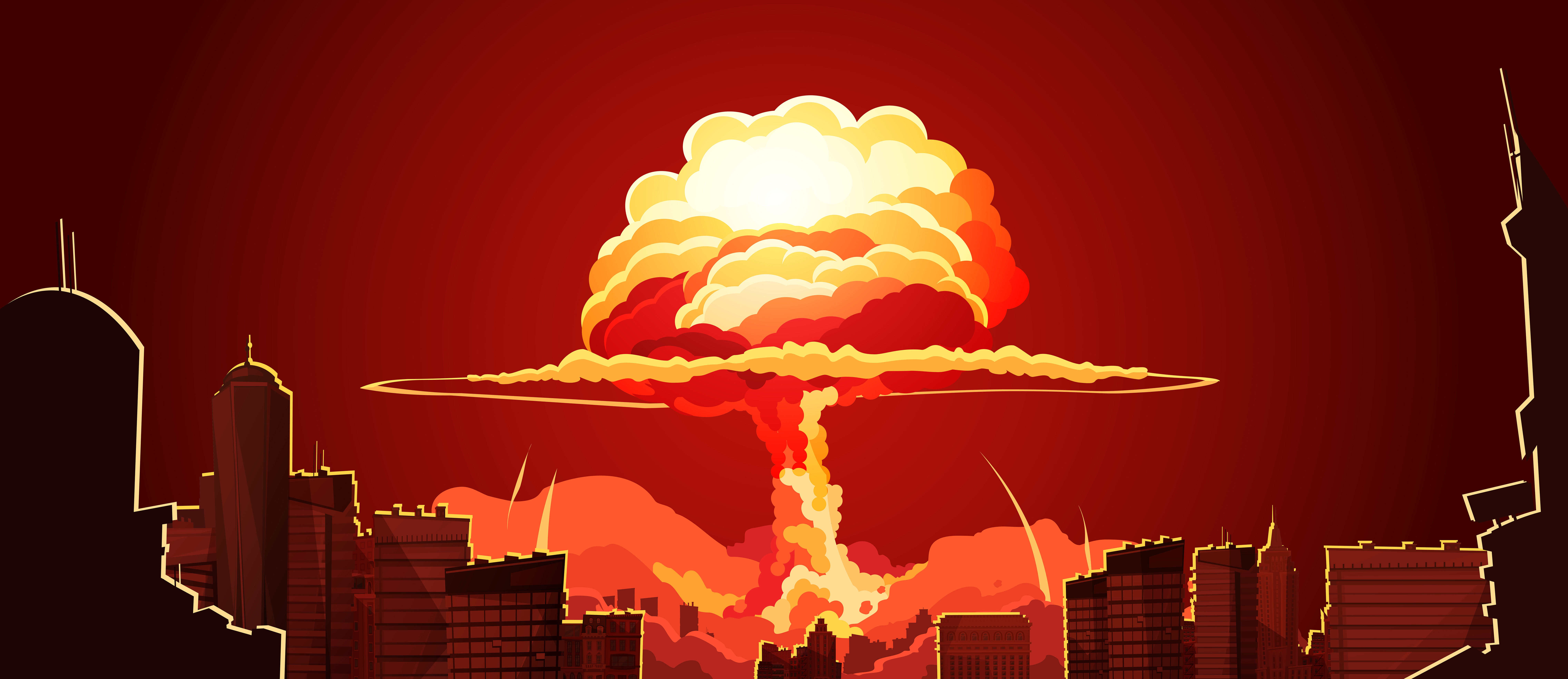 Ядерная пятерка. Ядерный взрыв. Ядерный взрыв фон. Ядерный взрыв арт. Атомный гриб.
