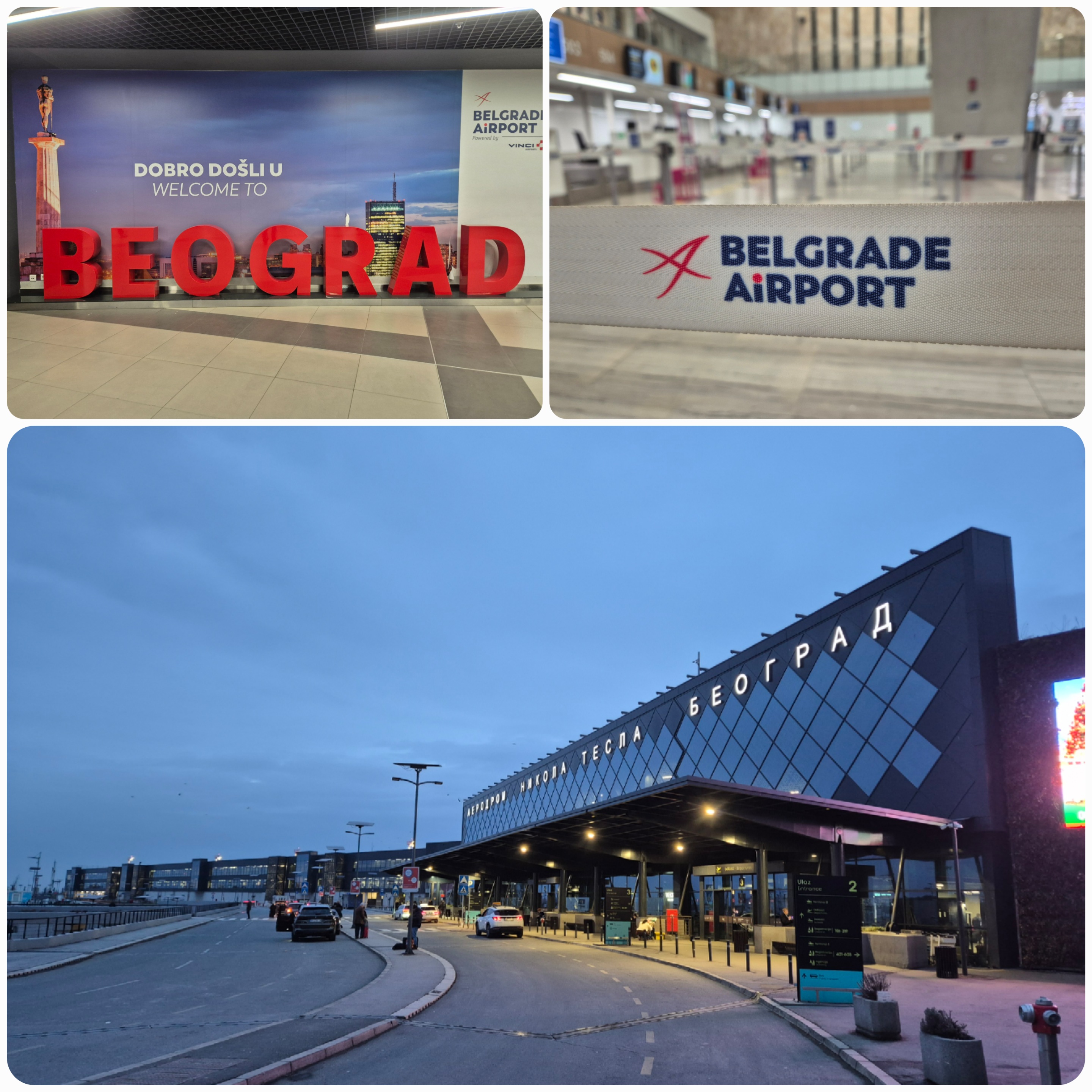 A sudden, short walk around the airport