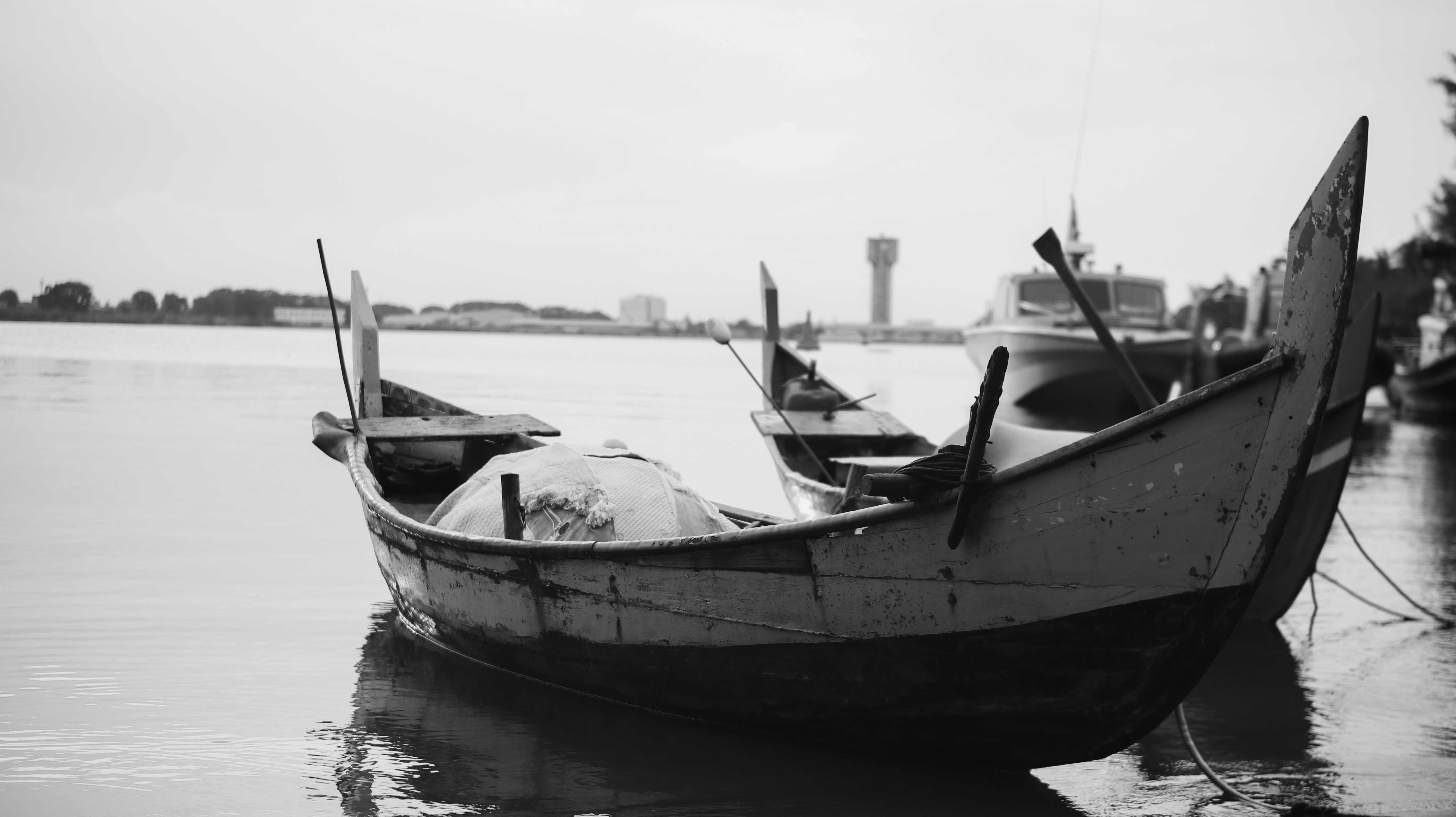 BOATS AND SCENERY AT THE HARBOUR