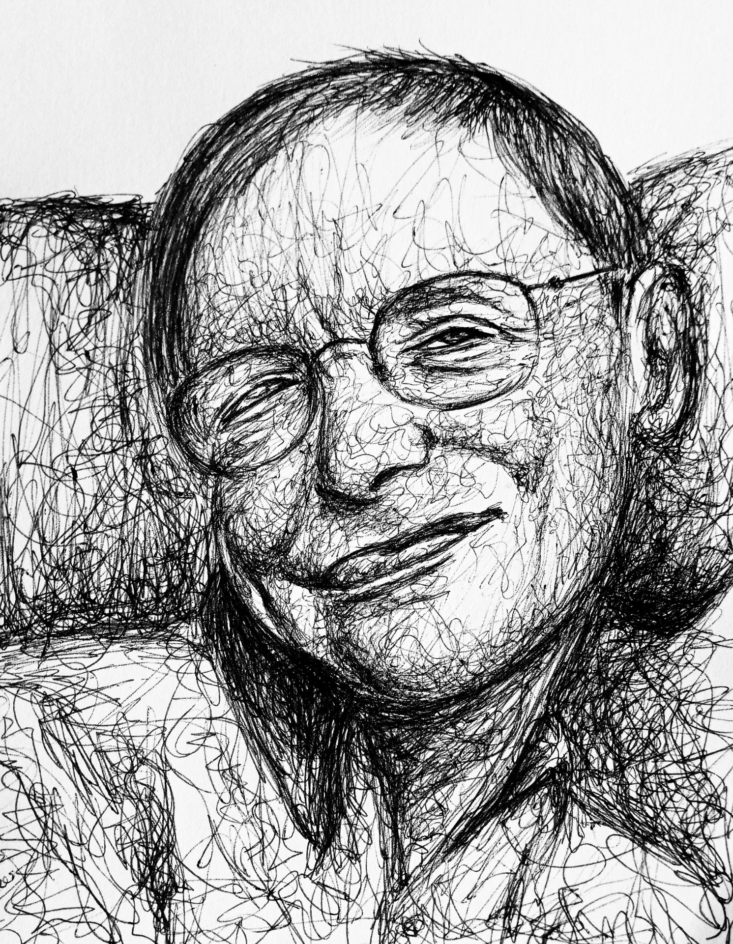 Stephen Hawking - 🧟‍♂️ M.F. - Drawings & Illustration, People & Figures,  Other People & Figures, Other - ArtPal