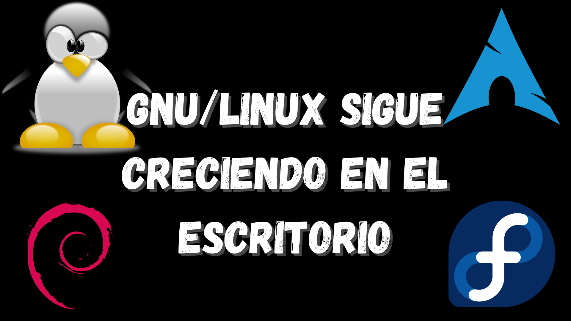 Gnu/Linux sigue creciendo en el escritorio