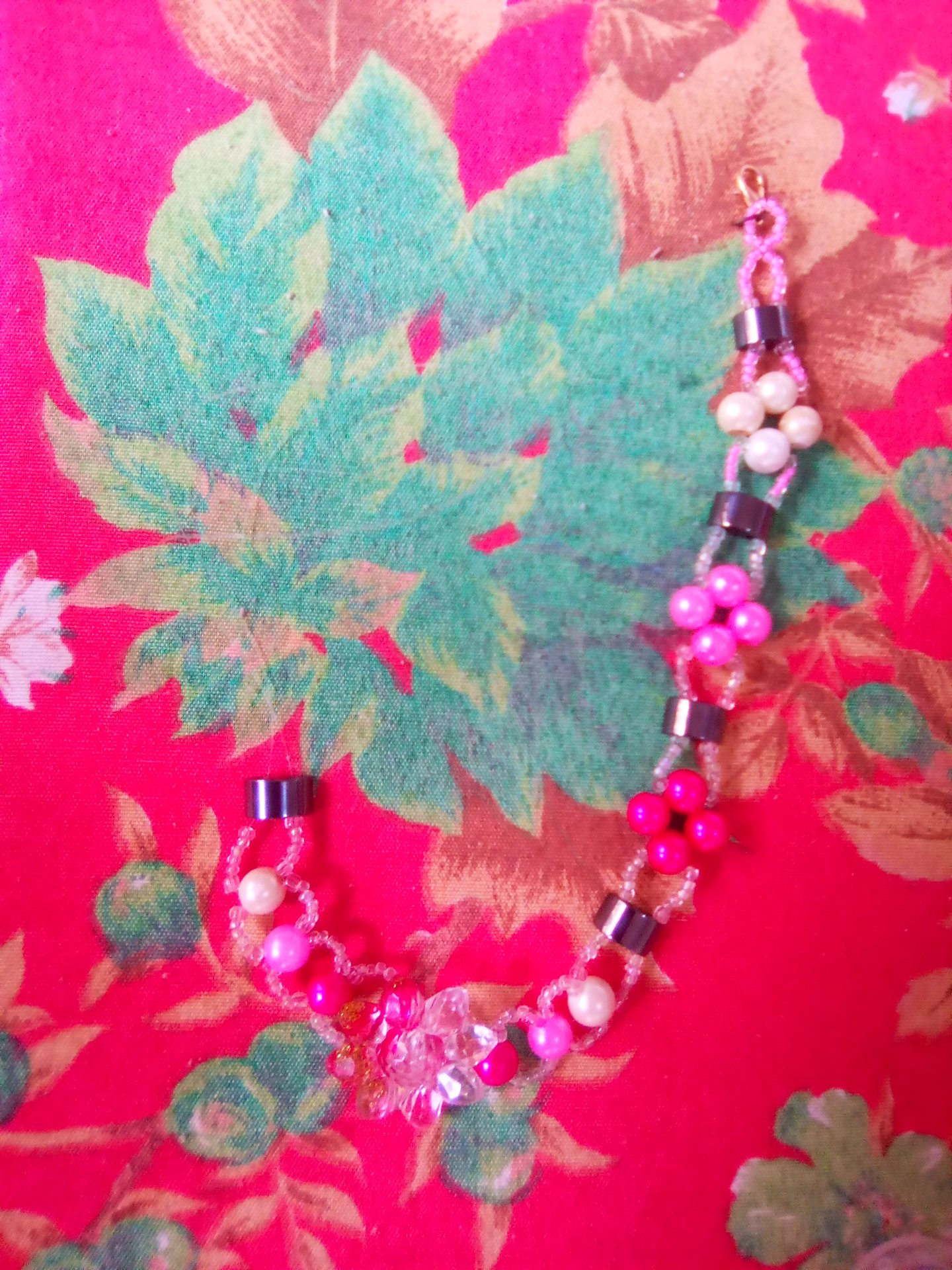 Hermosa Gargantilla de Perlas rosadas para niñas 🌸///  Beautiful pink pearl choker for girls 🌸