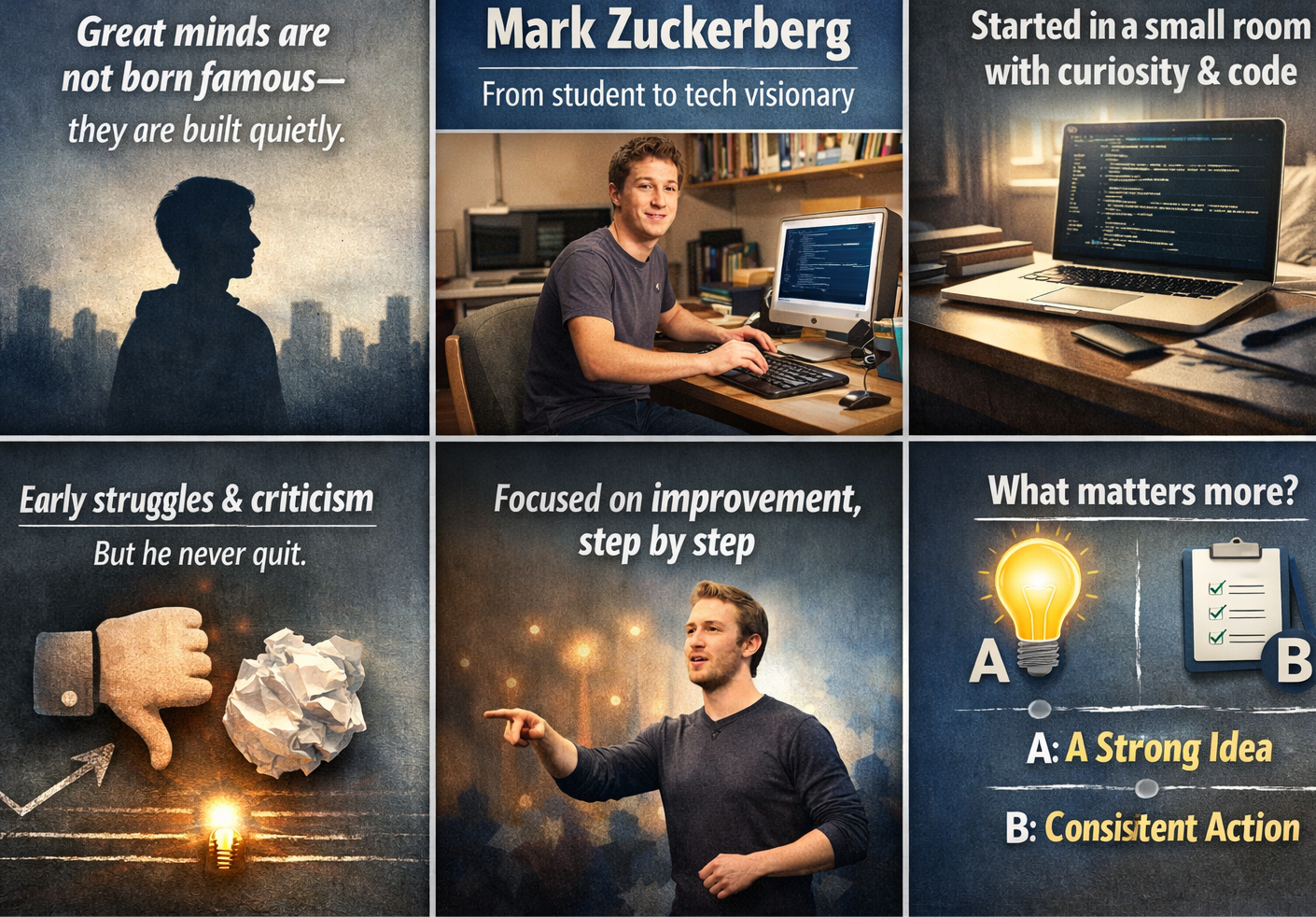 From Dorm Room Code to Global Connection: The Story of Mark Zuckerberg