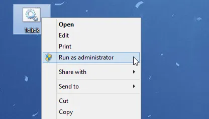 Run the batch file as administrator