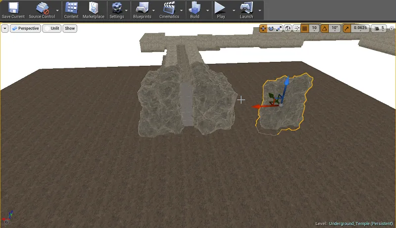 working on area that leads down into a cave.png