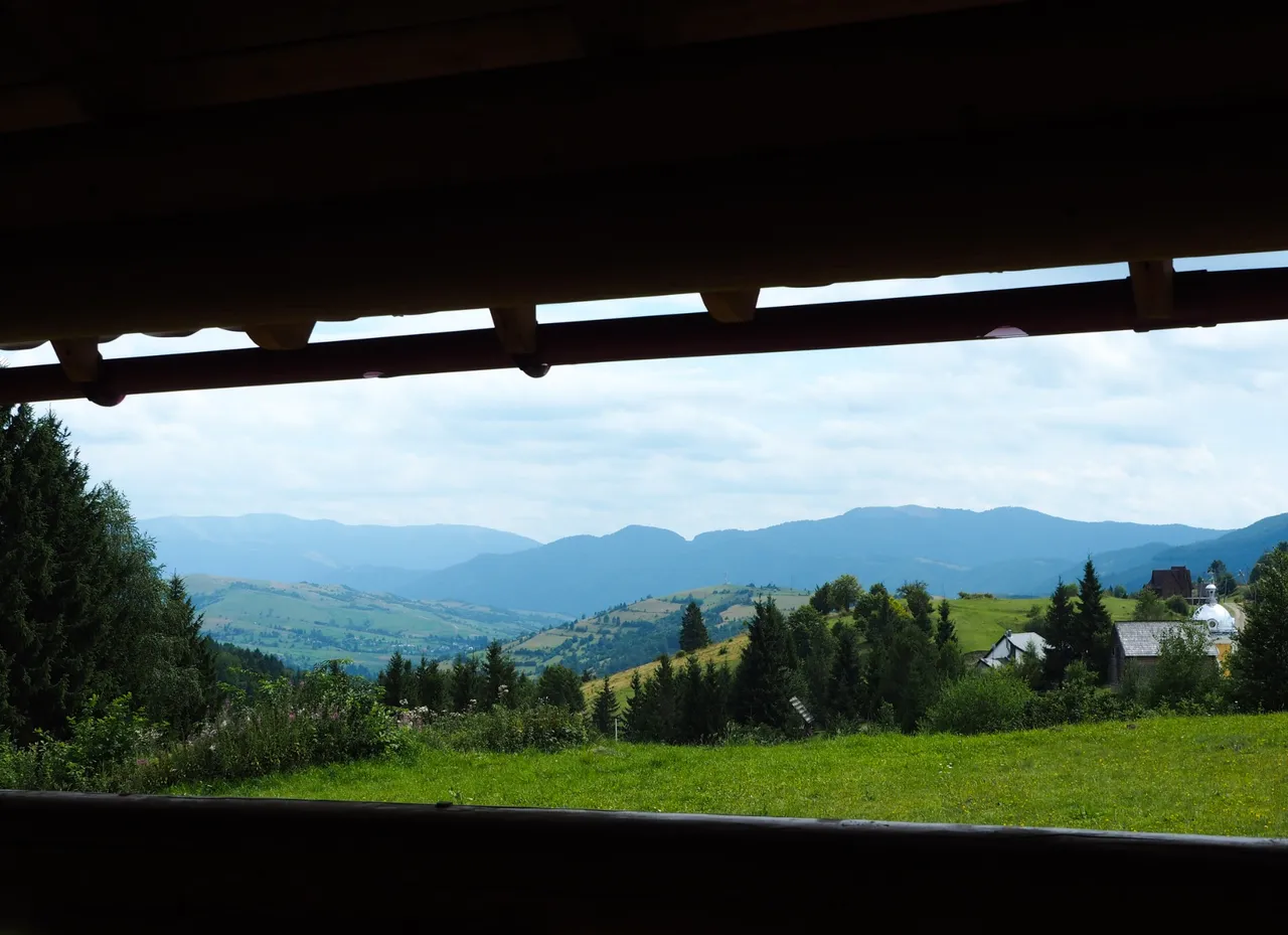 Incredible views open from the cafe terrace where we had lunch