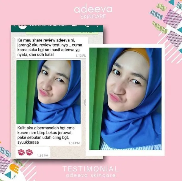 loose powder adeeva skincare testimoni asli