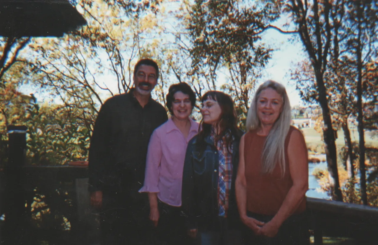 2006 or after maybe - maybe in California - Brian, Marilyn, Karen, a woman - maybe a wedding.jpg