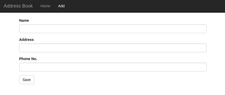 Add Contact Page