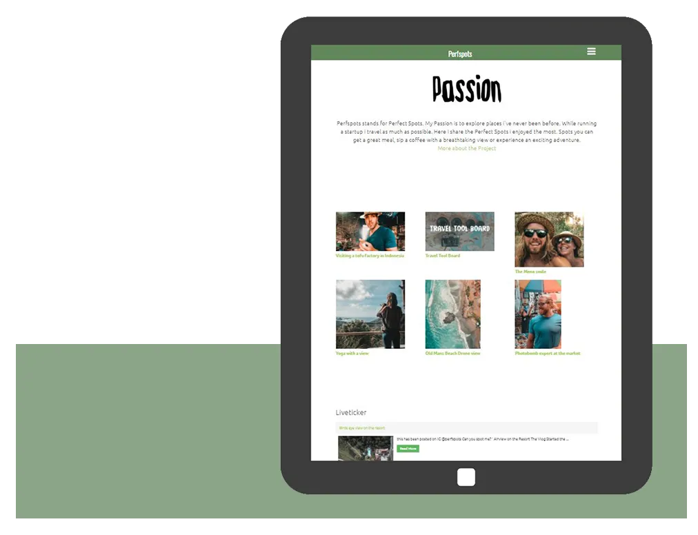 webdesign reiseblog