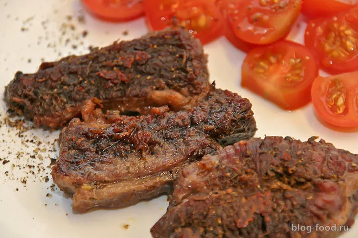 Очень вкусная жареная говядина