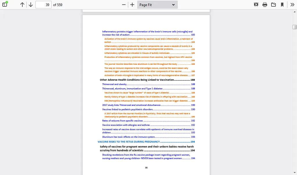 1200 Studies The Truth Will Prevail: Table of Contents 10