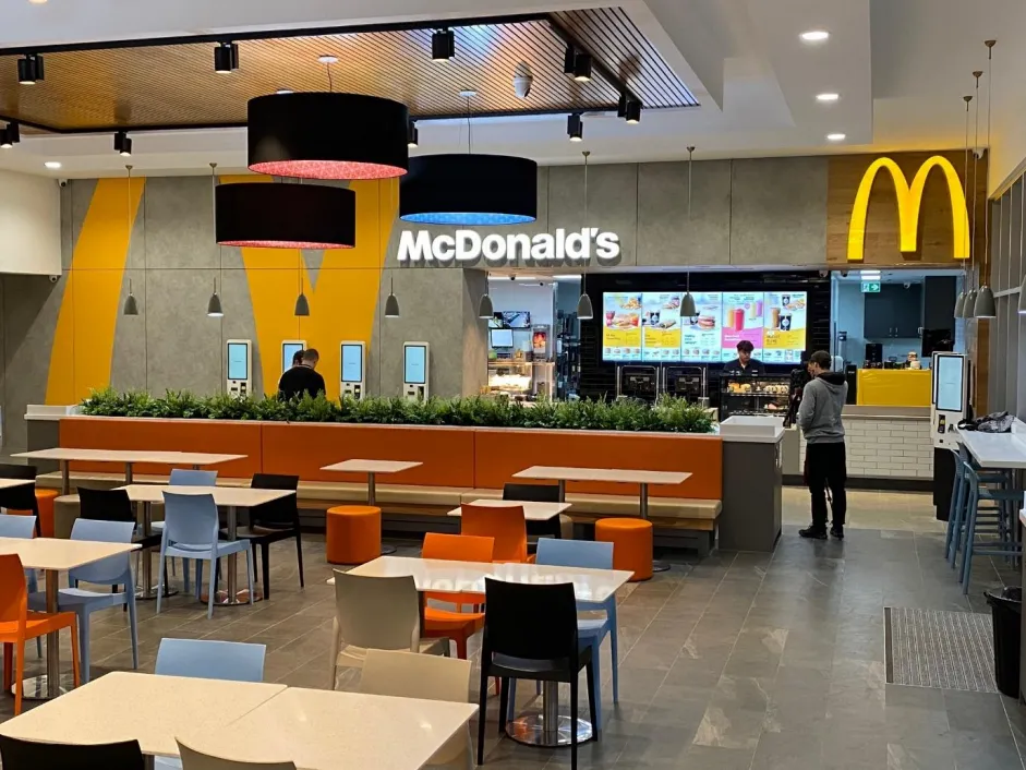 Inside the the 14.4 million dollar Traveston Service Centre is a good selection of fast foods and clean toilets.