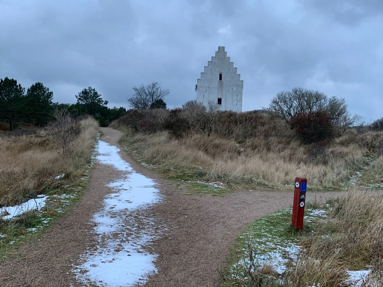 Sand buried church