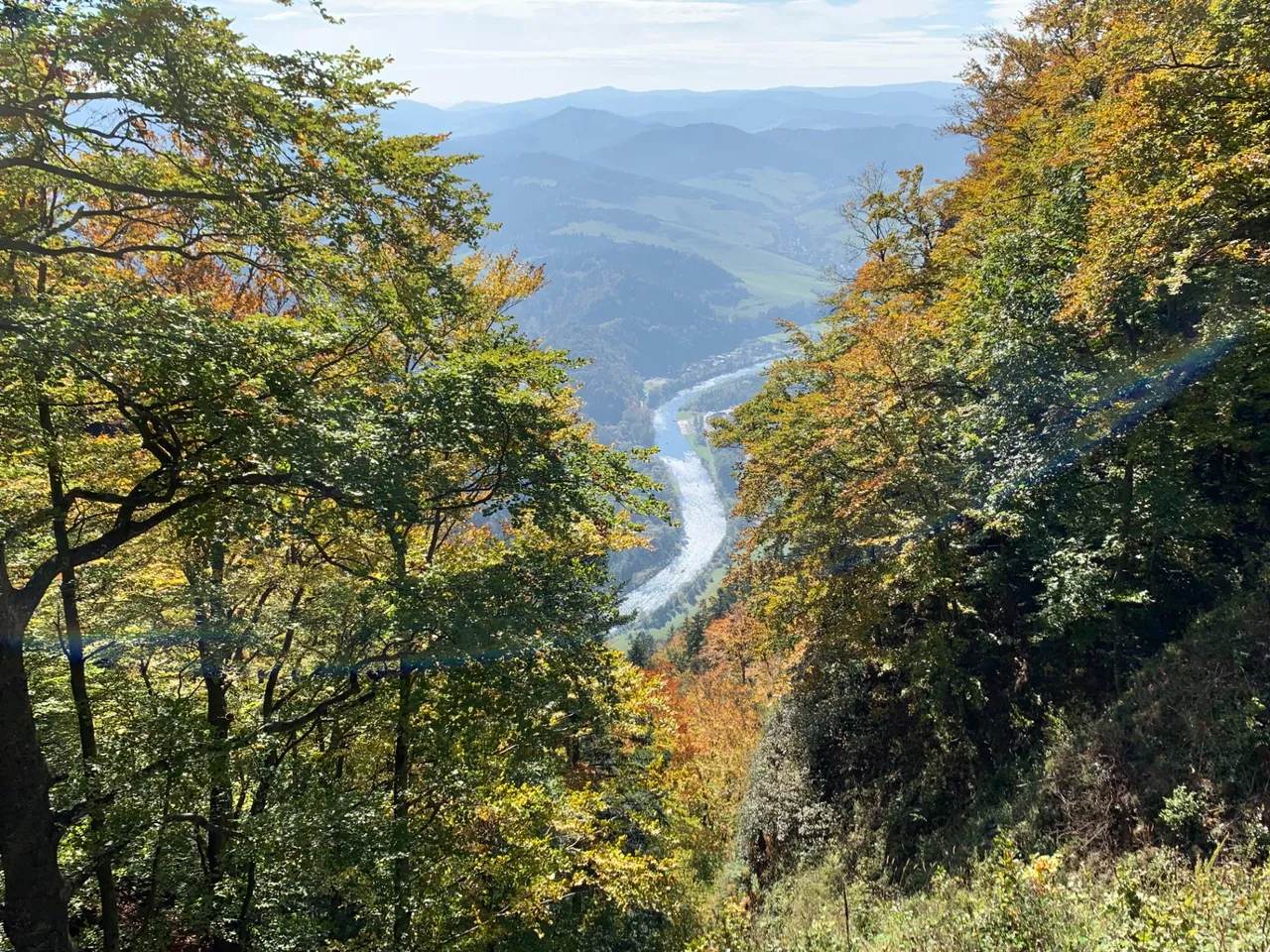 Widok na Dunajec z Trzech Koron