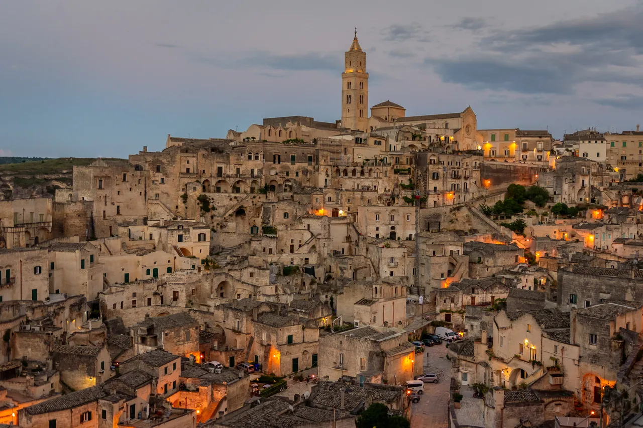 Matera at night