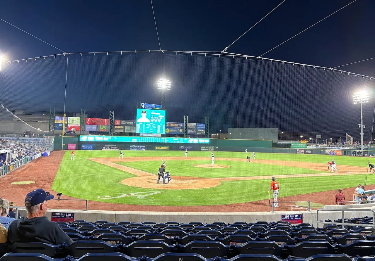 Good seats behind home plate.