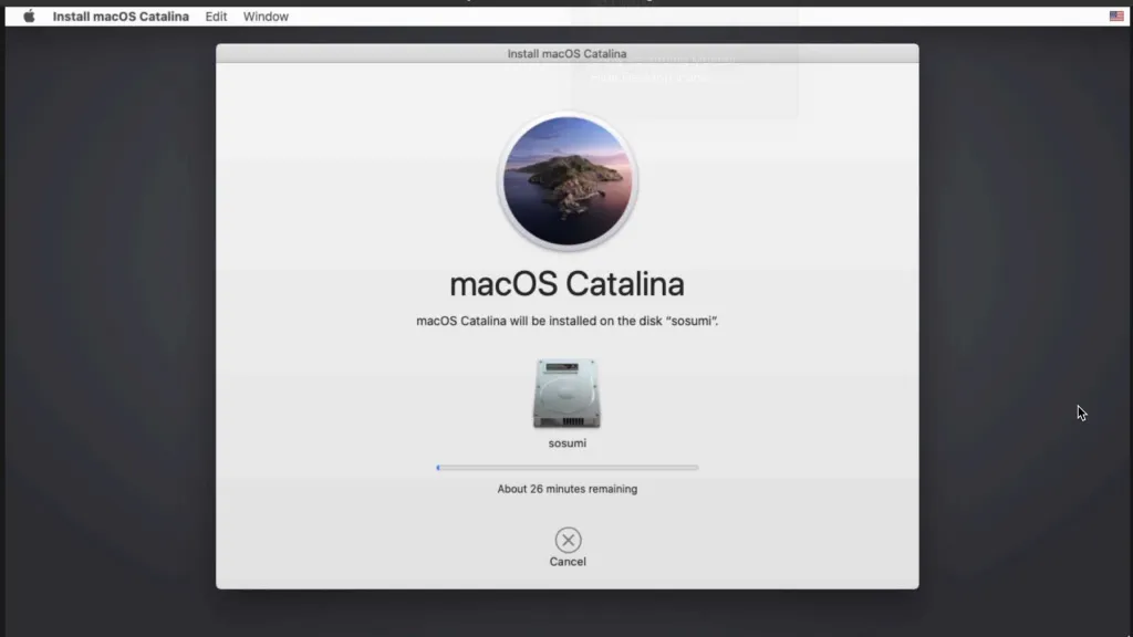 macosx catalina running on ubuntu via sosumi kvm