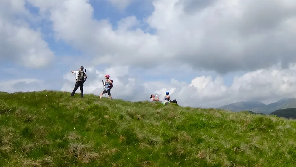 1 Wee rest on the hillside, waiting for others to catch up.jpg