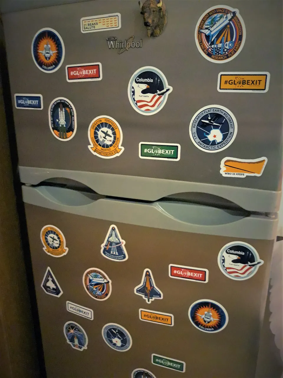 Flat Earth Fridge Magnets globexit fepe_ FlatEarthStickersDOTcom 5.jpg
