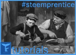 Steemprentice Tutorials logo.