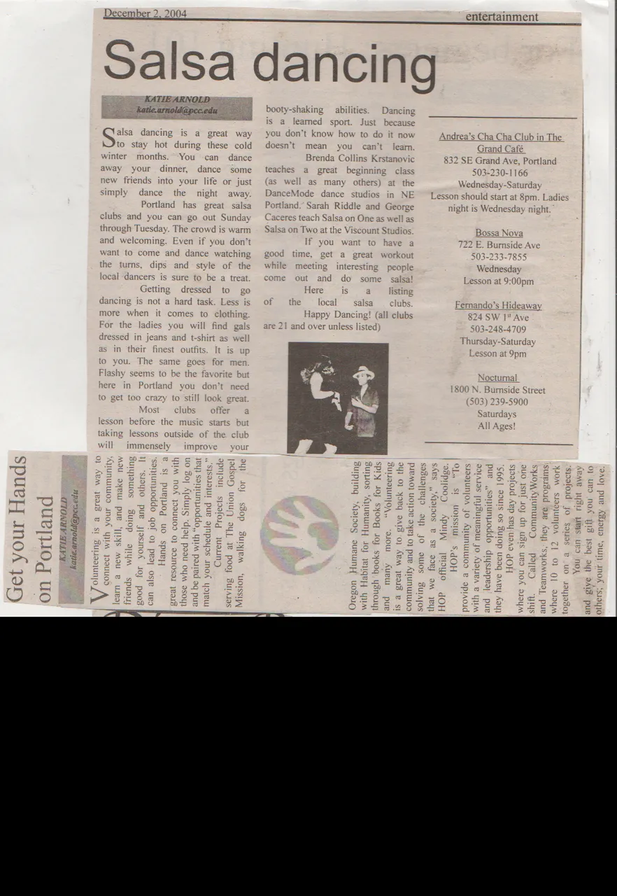 2004-12-02 - Thursday - Katie Arnold, newspaper article she wrote about Salsa Dancing, plus 2 other articles without dates on them, 1pic.png