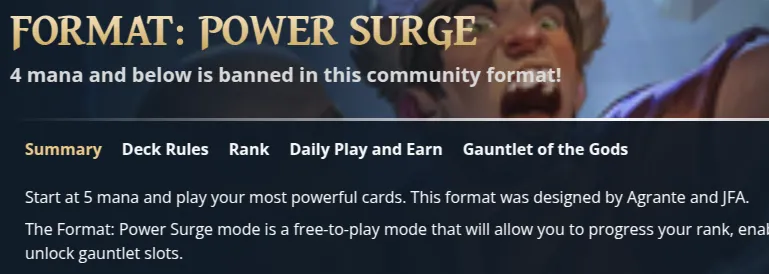 Format summary. Source: game client