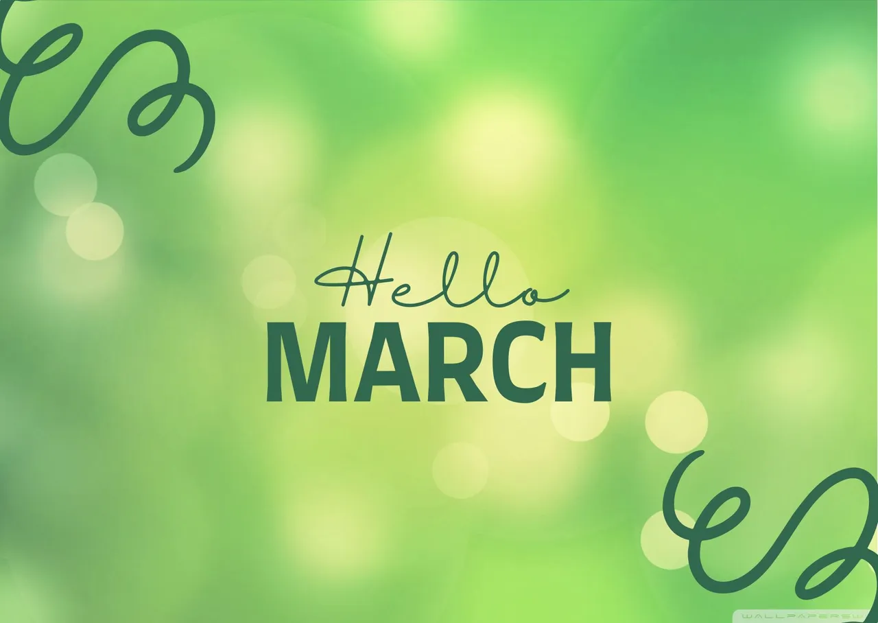 Green White Aesthetic Hello March Card.jpg