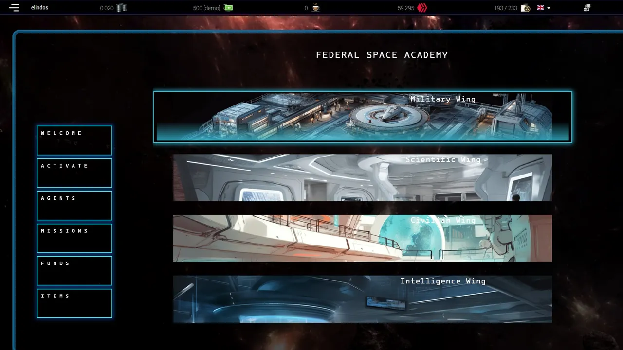There are many mission areas to unlock with your collection. Here with the Space Academy...