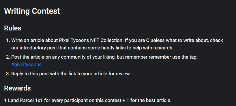 Screenshot from the Giveaway + Contest post