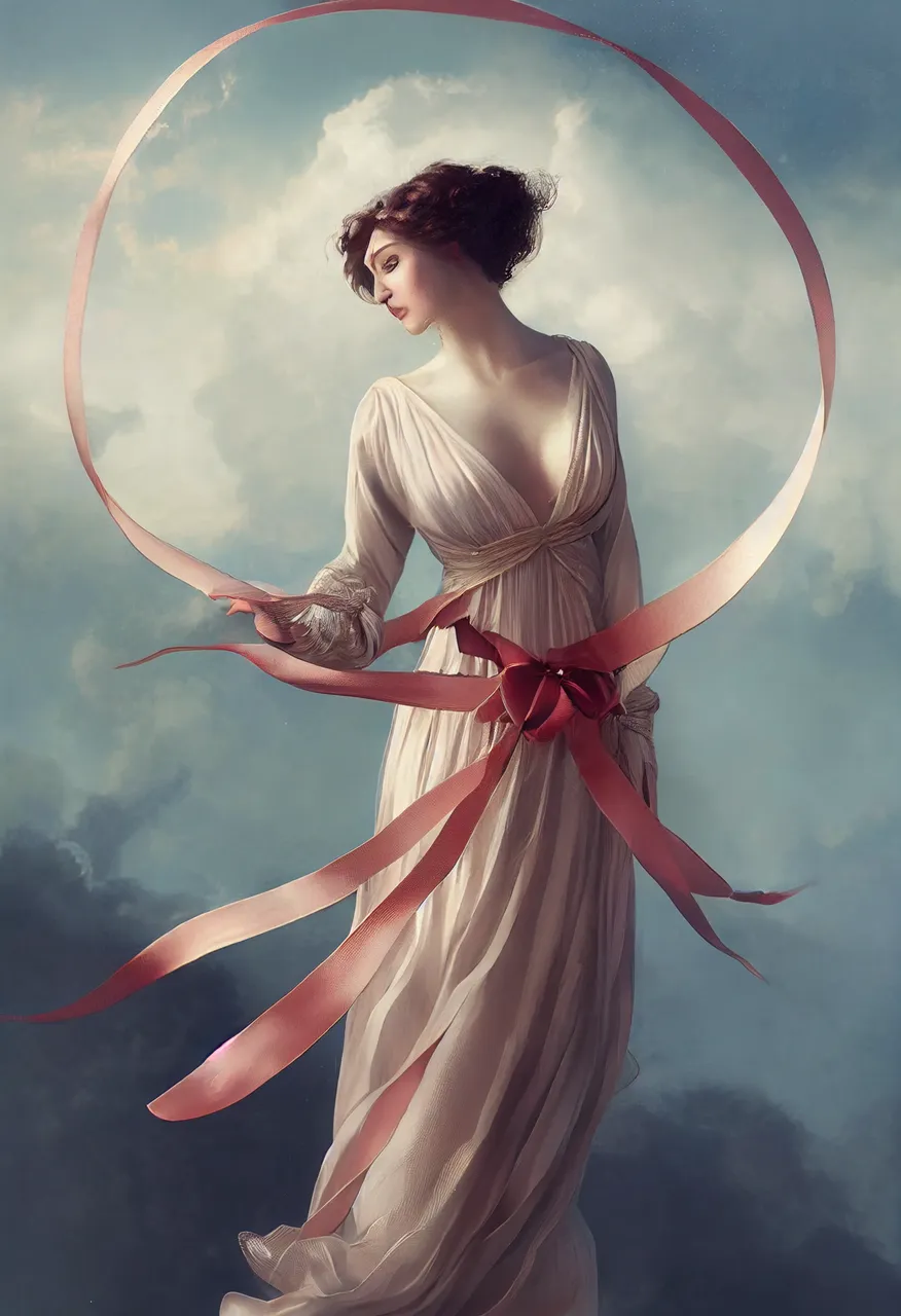 holoz0r_beautiful_woman_wrapped_in_ribbon_hovering_in_the_sky_w_ca3684d5-6a36-489c-901d-4bb3bca2c149.png