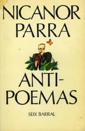 Foto mejorada de portada de mi ejemplar de Antipoemas