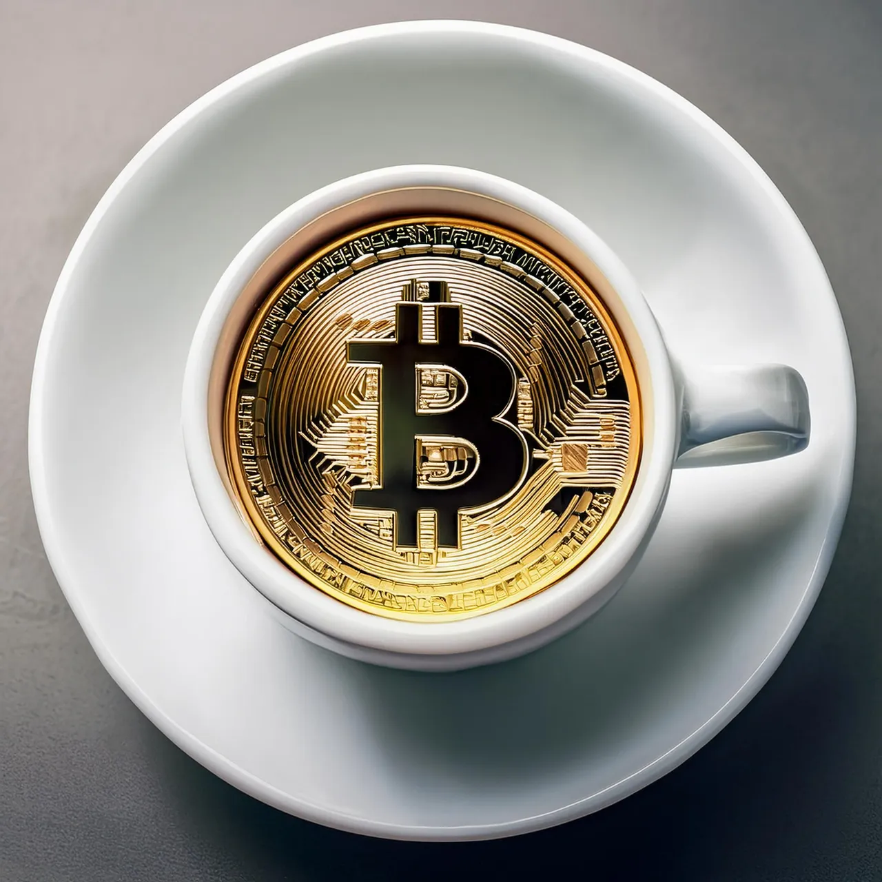 Firefly Taza de café blanca con un bitcoin dentro 62491.jpg