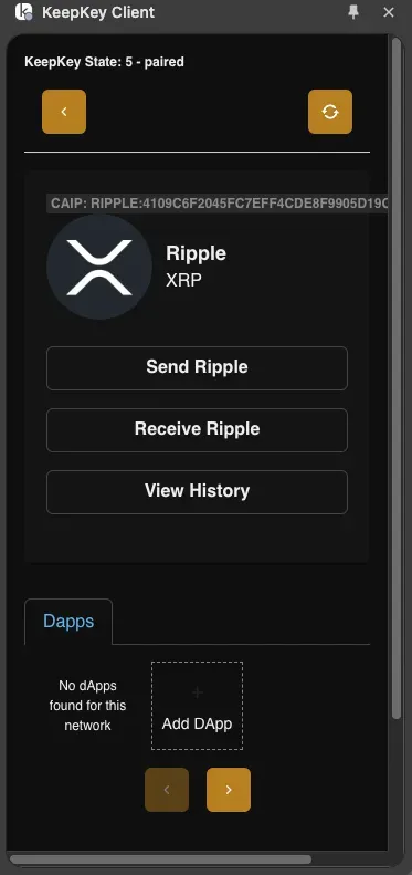 Receive XRP