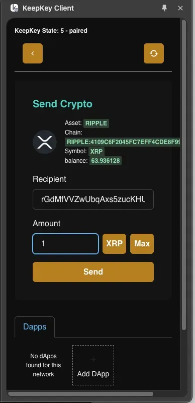 Send XRP