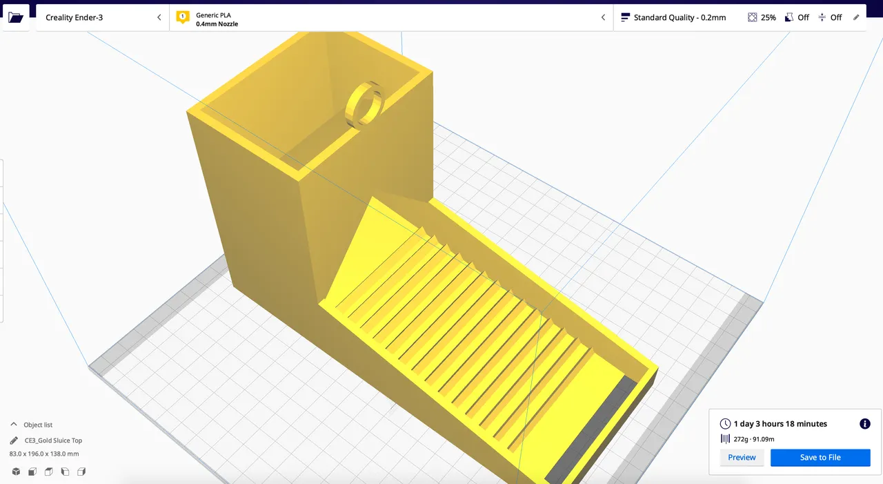 1 day, 3 hours, 18 minutes and 272 grams of filament!