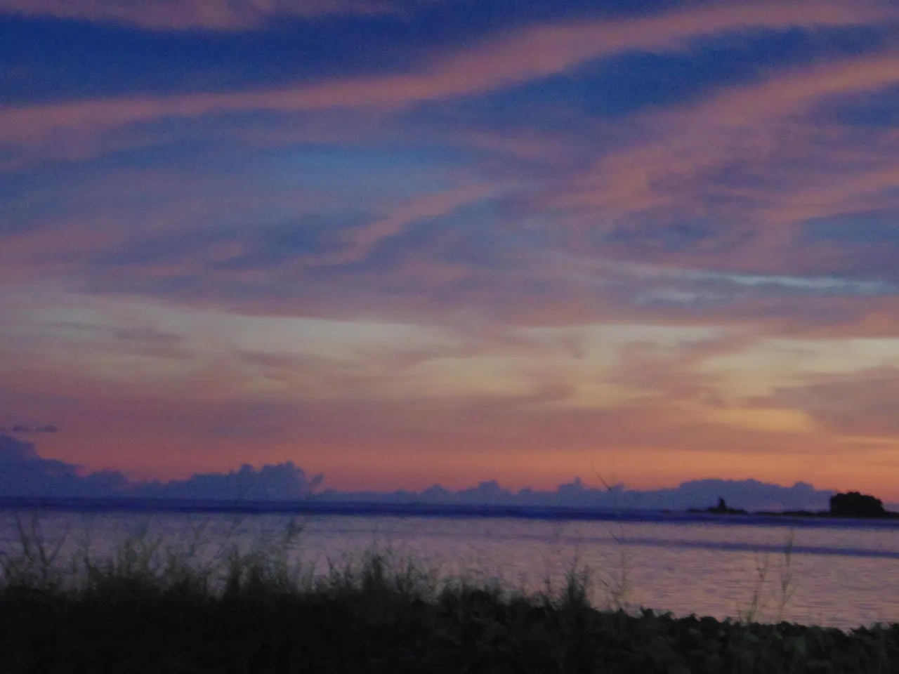 Sunset view from our camp