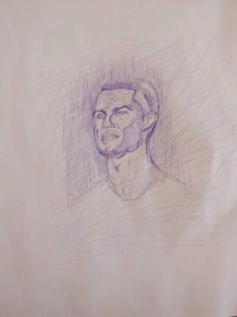 How to draw Cristiano Ronaldo | Cristiano Ronaldo sketch step by step easy  | Ronaldo Sketch easy - YouTube