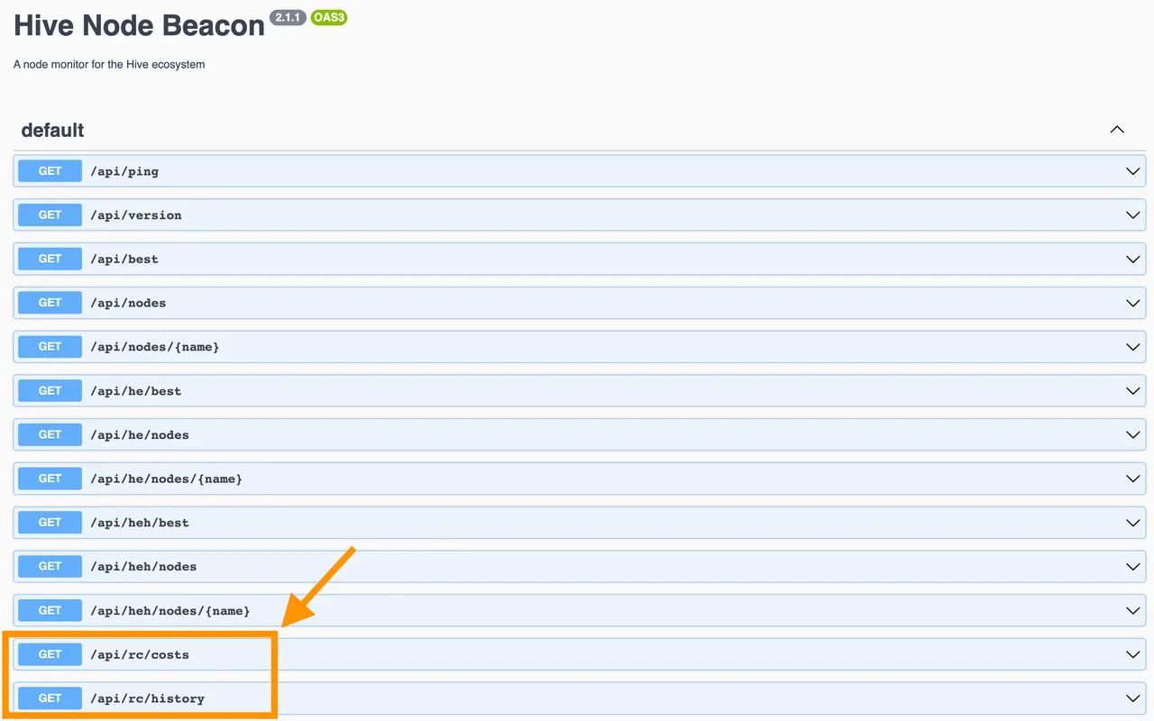 RC related APIs