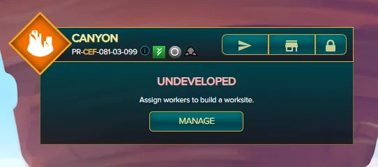 Undeveloped worksite