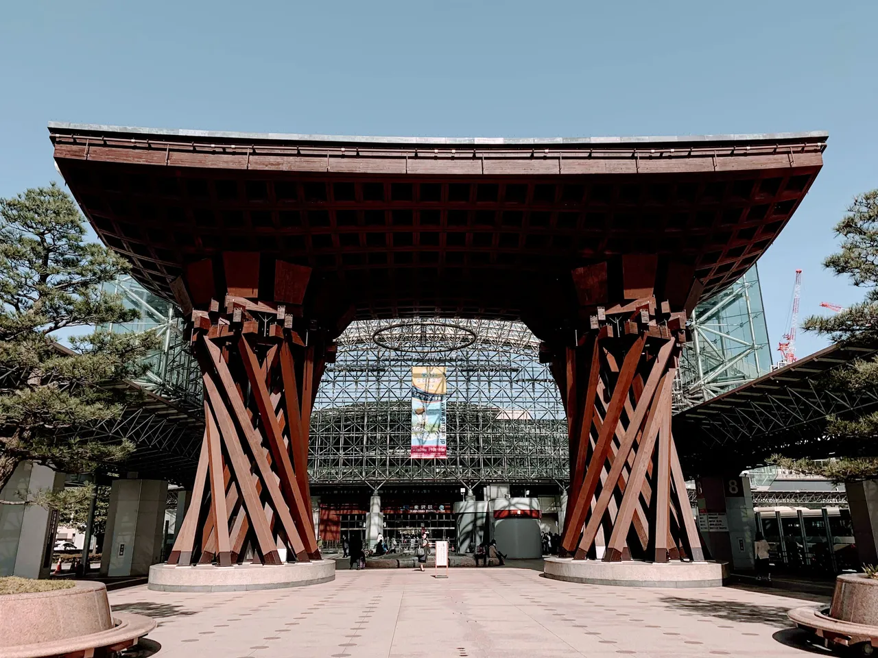 The famous wooden gate of Kanazawa, Tsuzumi-mon